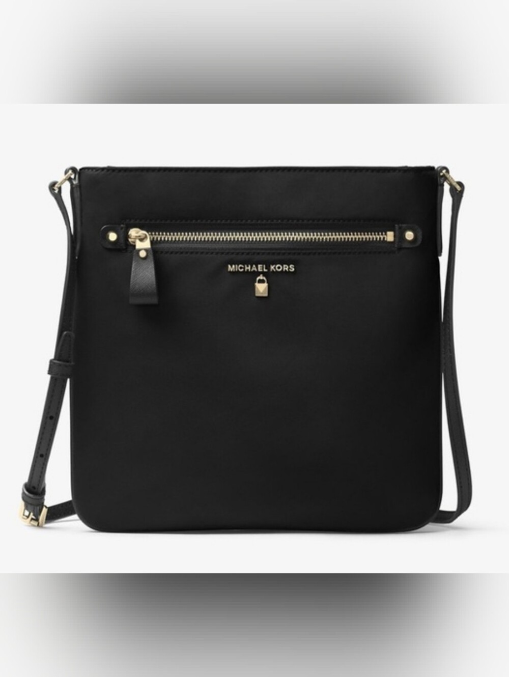 Michael Michael Kors Kelsey Nylon Crossbody bag with gold-tone